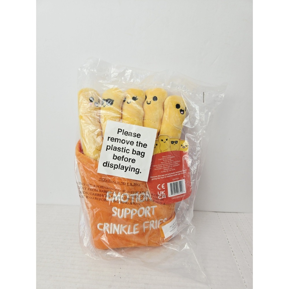 Emotional Support Pals cozy plush NWT French Fries crinkle by Relatable